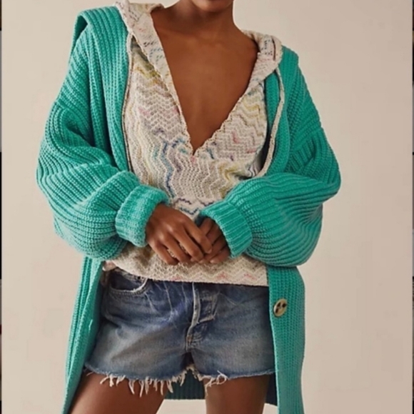 Free People Swim Too Deep Cardigan NWOT RETAIL $158 - Picture 3 of 4